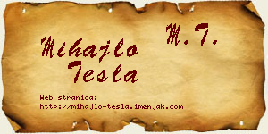 Mihajlo Tesla vizit kartica